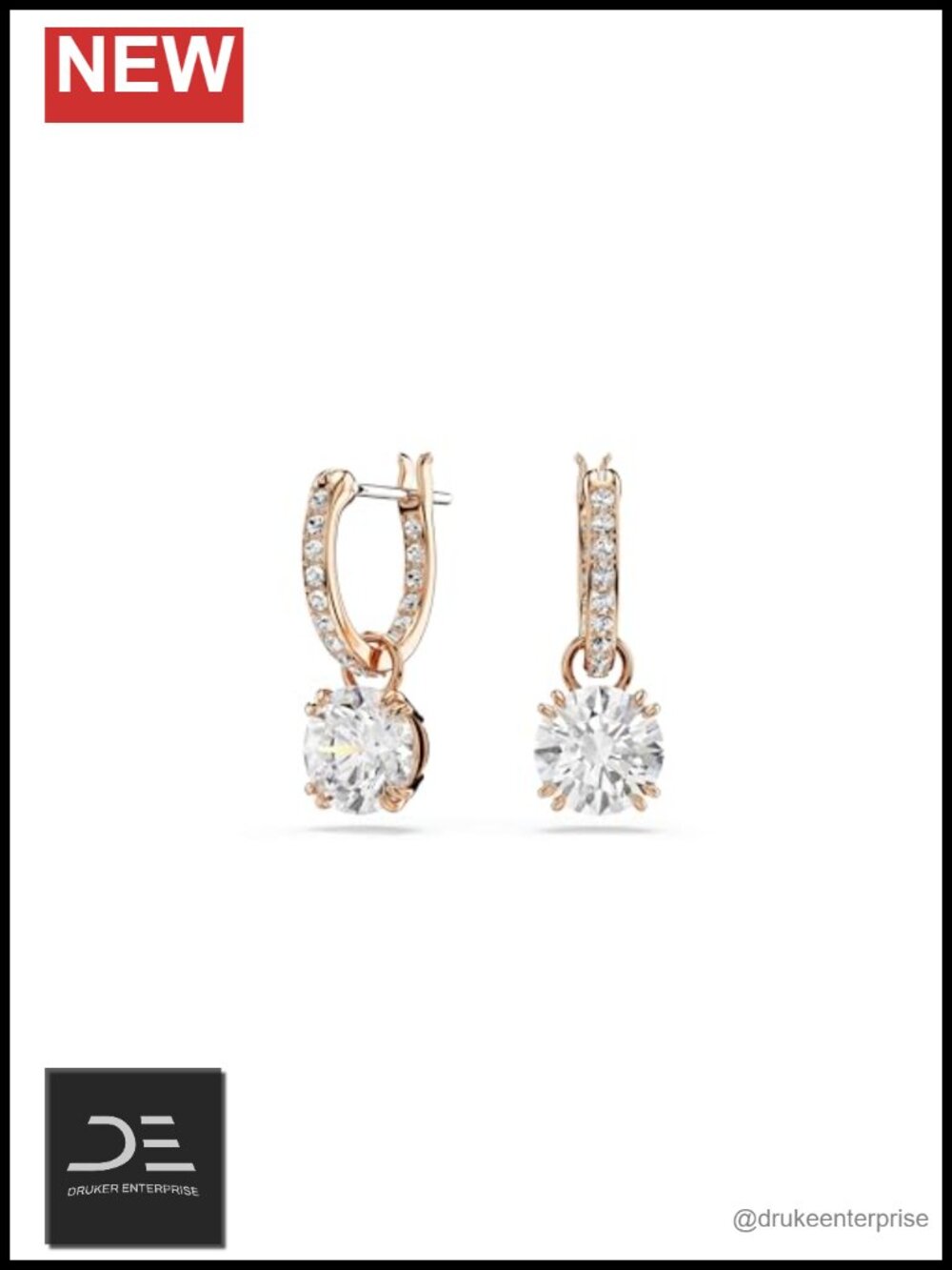 Swarovski Constellation Drop Earrings Crystal Pave